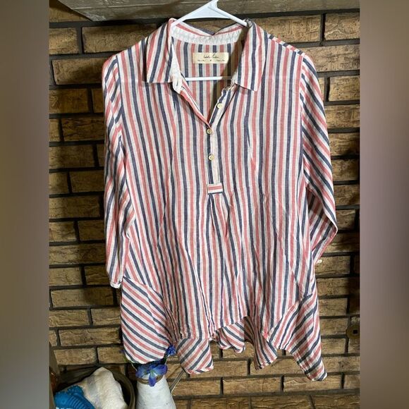 Isabella Sinclair linen blend blouse‎ - Picture 1 of 6